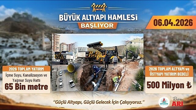 Nevşehir Belediyesi’nden Altyapı ve Üstyapıya 500 Milyonluk Dev Yatırım