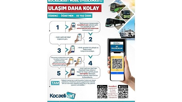 ‘Online Kocaeli Kart’ ile ulaşımda dijital kolaylık