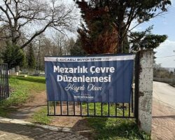 Pelitli Mezarlığı’nda tel çit ve panel uygulaması