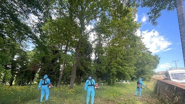 Bayram hazırlığında mezarlıklara özel bakım