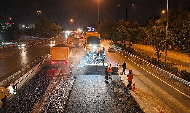 Büyükşehir’den İller Bankası Kavşağı’na sıcak asfalt 