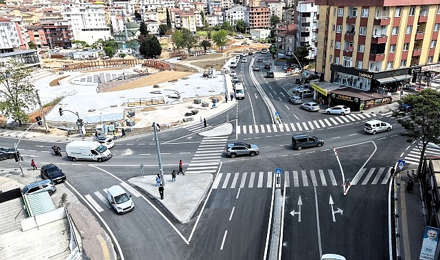 Çayırova’daki kavşakta Büyükşehir imzası