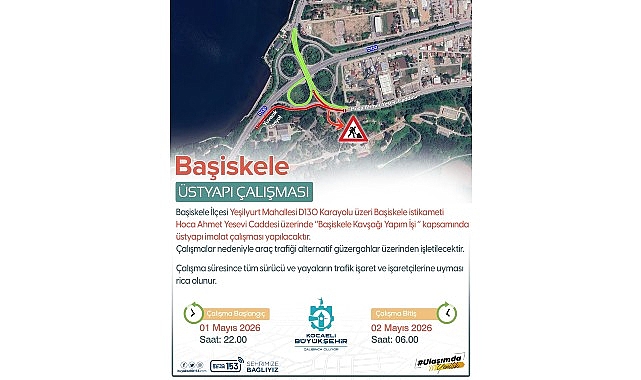 D-130 geçici olarak trafiğe kapatılacak
