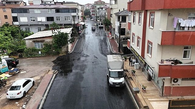 Darıca Mevlana Caddesi’nde üstyapı tamam