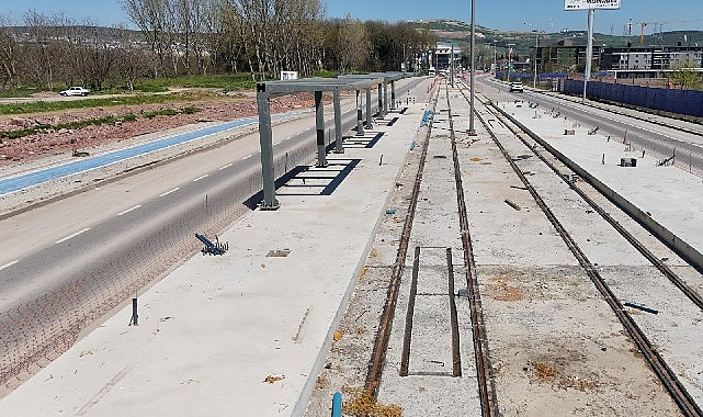 Kartepe Tramvay Hattı’nda ilk istasyon tamam