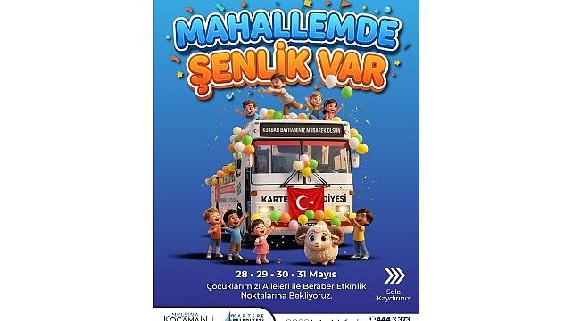 Kurban Bayramı’nda Kartepe Sokakları Şenlenecek