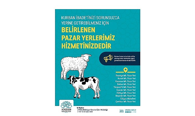 Nilüfer’de kurban kesim yerleri belirlendi