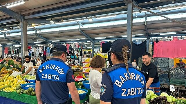 Bakırköy Zabıtasından Pazarlarda Sıkı Denetim