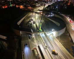 Başiskele Koridor Projesi’nde 9 köprünün montajı bitti