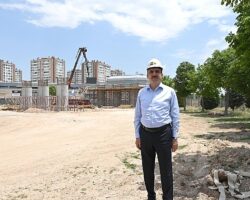 Başkan Altay: “Yurtlar Bölgesi’nde Tramvay Hattımızı Yukarı Alacağımız Köprü Çalışmamız Kesintisiz Bir Şekilde Devam Ediyor”