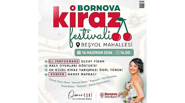Bornova’da Kiraz Festivali Coşkusu Beşyol’u Saracak