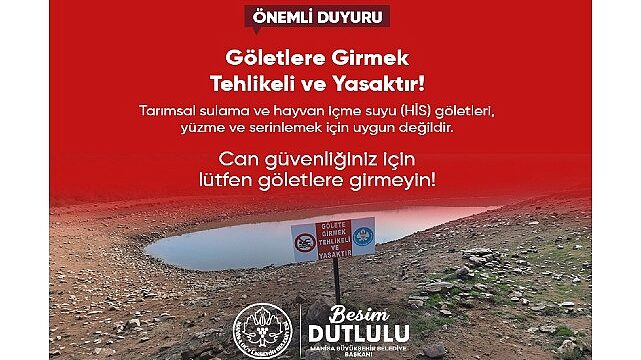 Büyükşehir’den Hayati Uyarı