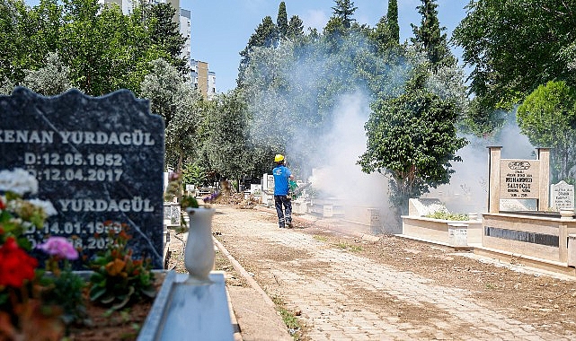 Büyükşehir’den toplu kullanım alanlarına ilaçlama çalışması