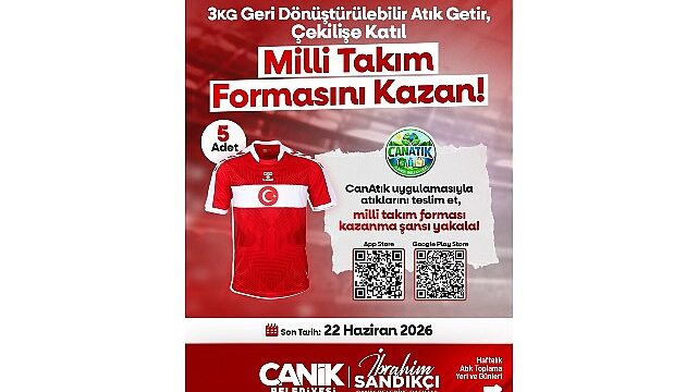 Canik Belediyesi Yine Alkışları Topladı: Atık Getirene Milli Takım Forması Hediye