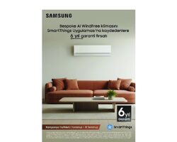 iF Design Award ödüllü Samsung Bespoke AI WindFree Pro klimada 6 yıl garanti ve 6 taksit avantajı