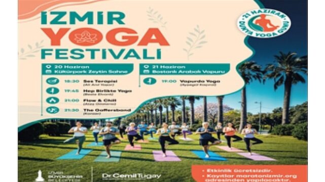 İzmir Yoga Festivali için iki günlük renkli program