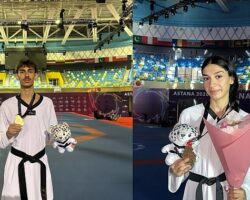 Kaan’dan altın, Zehra’dan bronz