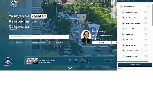 Karabağlar Belediyesi’nin Yeni Web Sitesi Hizmete Açıldı