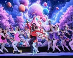 Karneval’da çocuklar Luna’nın ışığı ile büyülendi