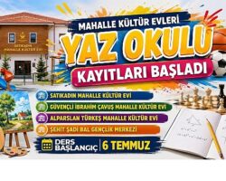 Mahalle Kültür Evlerinde Yaz Okulu Heyecanı Başlıyor