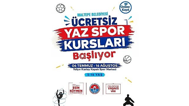 Maltepeli çocuklara spor dolu yaz tatili