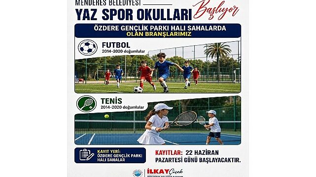 Menderes’te Yaz Spor Okulları Başlıyor