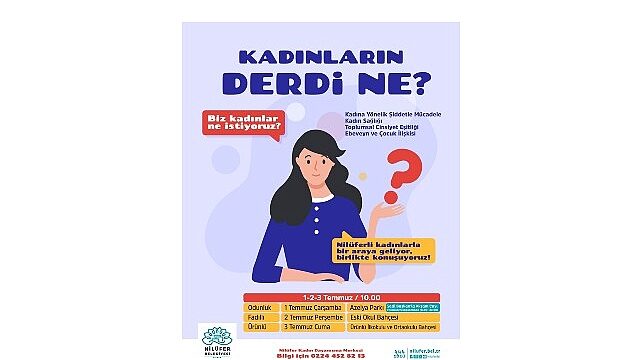 Nilüfer’de kadınlar ve çocuklar için yaz etkinlikleri başlıyor