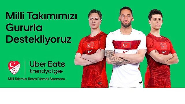 Uber Eats Trendyol Go, Türk Futbolunun Küresel Yolculuğunda “Milli Takımlar Resmi Yemek Sponsoru” Oldu