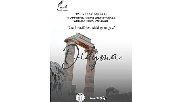Uluslararası Akdeniz Edebiyat Günleri 20-21 Haziran’da Didim’de