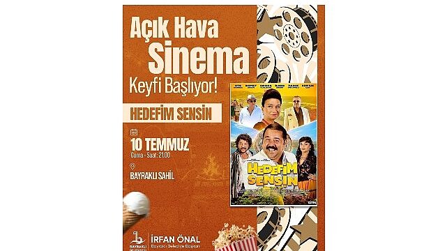Bayraklı’da Açık Hava Sinema Günleri Başlıyor