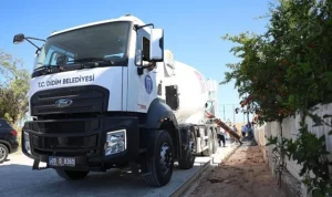 Didim Belediyesi’nin Yeni Beton Mikseri Görev Başında