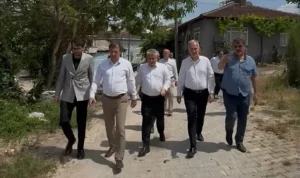 İnegöl Belediyesi Kırsalda Üst Yapı Hamlesini Sürdürüyor