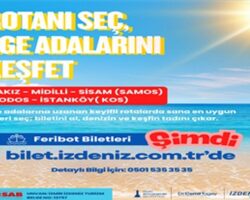İZDENİZ’den Ege adalarına online feribot bileti kolaylığı