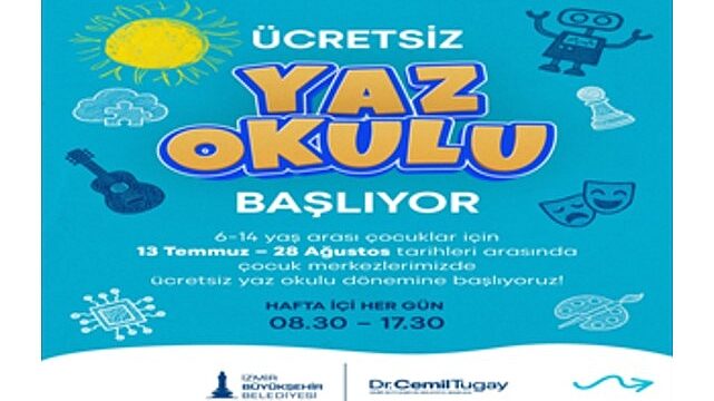 İzmirli çocuklar için renkli yaz tatili