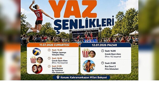 Kahramankazan’da Yaz Şenlikleri Başlıyor