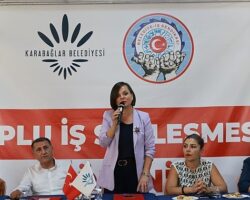 Karabağlar Belediyesi’nde  toplu iş sözleşmesi sevinci