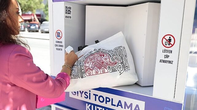 Konaklıların eski giysileri çöpe değil geri dönüşüme gidiyor