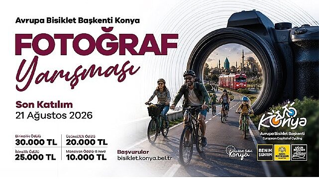 Konya Büyükşehir’den “Avrupa Bisiklet Başkenti Konya” Temalı Fotoğraf Yarışması