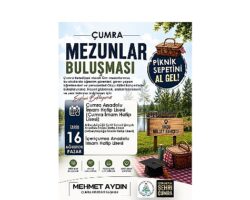 Türkiye’de ve Çumra’da Bir İlk: Çumra Mezunlar Buluşması Başlıyor