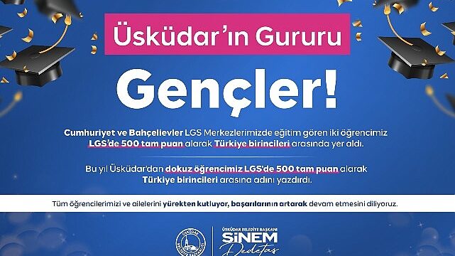 Üsküdar, LGS’de Başarı Geleneğini Sürdürdü