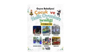 Geyve’de Çocukların Neşesi Halk Oyunlarının Coşkusuyla Buluşacak