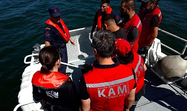 Konak’ın gururu KAM timi can kurtarmak için demir aldı