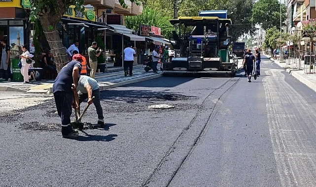 Salihli’nin Şüheda Caddesi Baştan Aşağı Yenileniyor