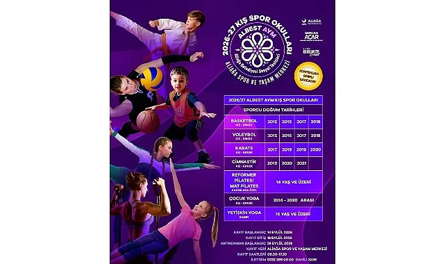 Aliağa Belediyesi’nin 2026-2027 Kış Spor Okulları Kayıtları Başlıyor