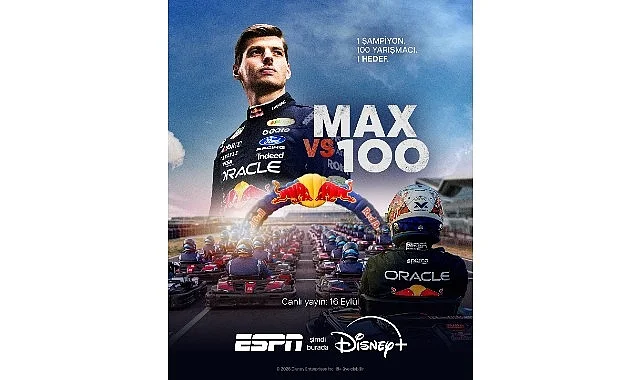 ‘Max vs 100’, Red Bull Ortaklığıyla ESPN ile 16 Eylül’de Disney+’ta Canlı Yayınlanacak!